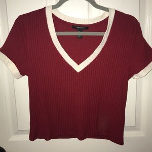 Ribbed crop top